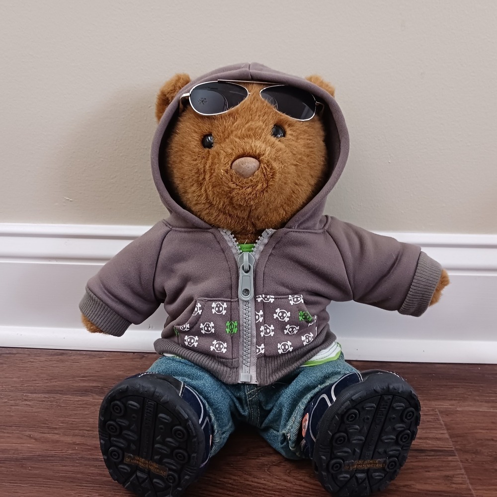 Build a Bear Workshop 11"‎ Classic Brown Teddy Bear Plush Stuffed Vintage Outfit